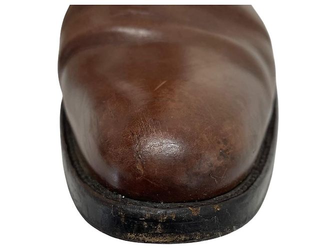 Autre Marque Botas largas de cuero Sartore Castaño - vista 15