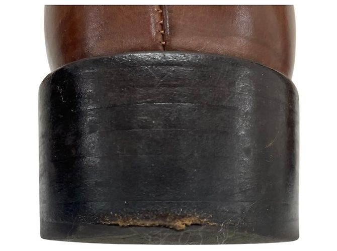Autre Marque Botas largas de cuero Sartore Castaño - vista 16