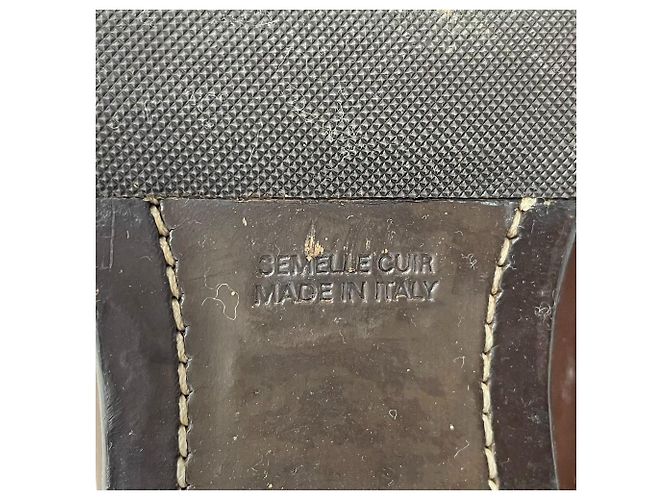Autre Marque Botas largas de cuero Sartore Castaño - vista 9