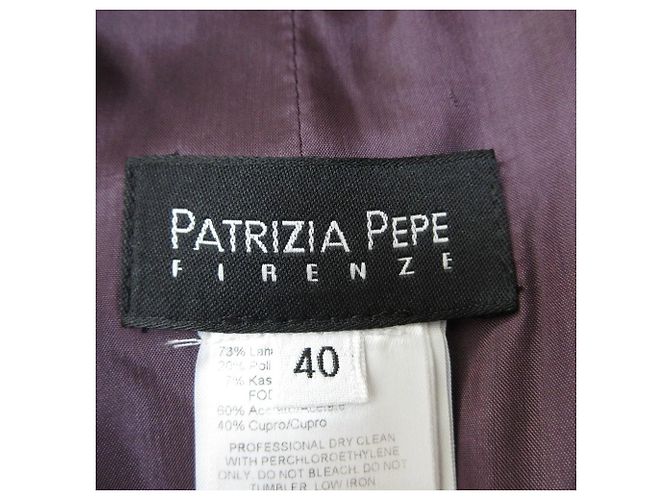 Autre Marque Abrigo largo de mezcla de cachemira PATRIZIA PEPE Púrpura - vista 8