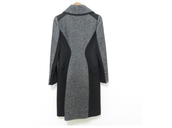 Max Mara Cappotto lungo in maglia combinata defile SPORTMAX Marrone Nero - vista 2