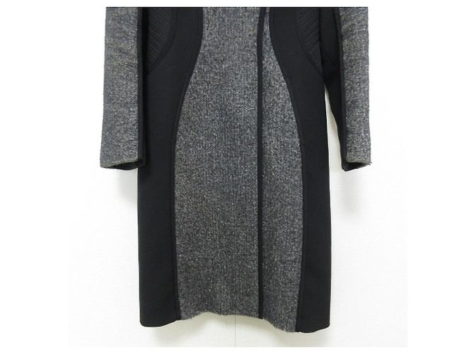 Max Mara Cappotto lungo in maglia combinata defile SPORTMAX Marrone Nero - vista 7