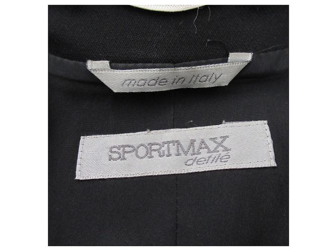 Max Mara Cappotto lungo in maglia combinata defile SPORTMAX Marrone Nero - vista 8