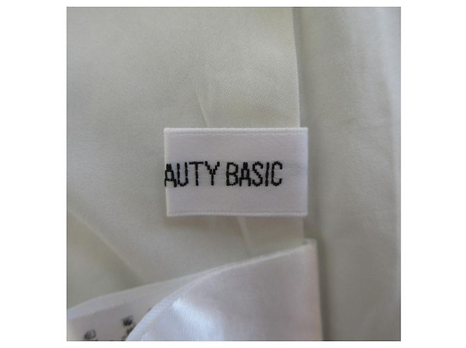Autre Marque Vestido largo estampado NATURAL BEAUTY BASIC Blanco - vista 8