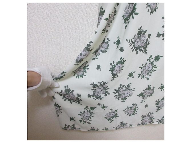 Autre Marque NATURAL BEAUTY BASIC Kleid mit Schlitz an der Schulter und Print Weiß - Ansicht 4