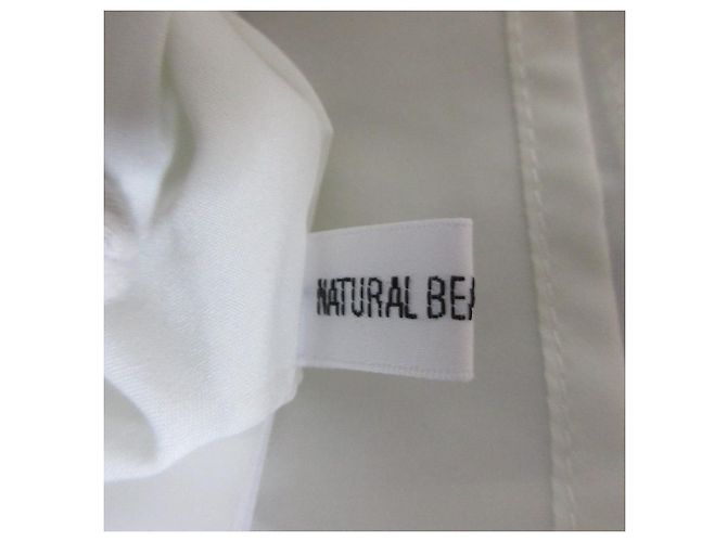 Autre Marque NATURAL BEAUTY BASIC Kleid mit Schlitz an der Schulter und Print Weiß - Ansicht 7