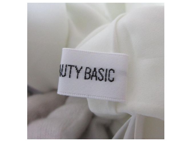 Autre Marque NATURAL BEAUTY BASIC Kleid mit Schlitz an der Schulter und Print Weiß - Ansicht 8