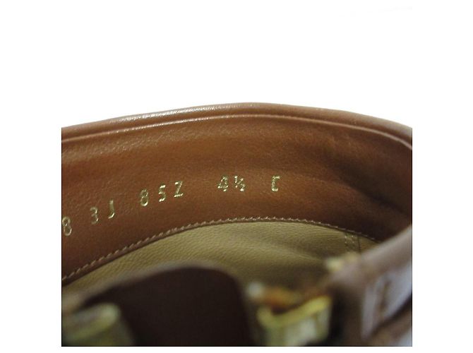 Botines de piel de becerro Salvatore Ferragamo Castaño - vista 10