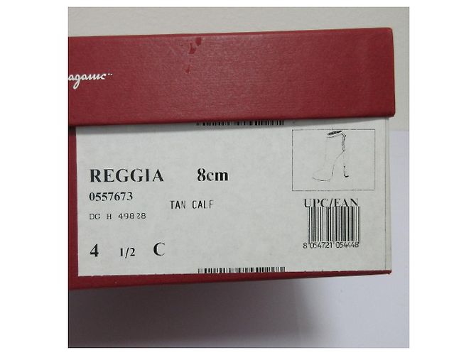 Botines de piel de becerro Salvatore Ferragamo Castaño - vista 14