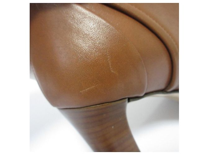 Botines de piel de becerro Salvatore Ferragamo Castaño - vista 18