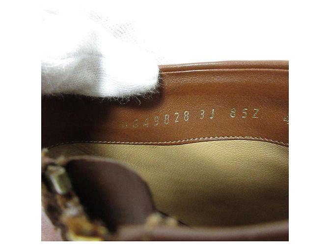 Botines de piel de becerro Salvatore Ferragamo Castaño - vista 9