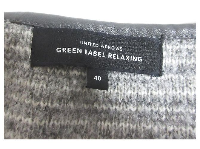 Autre Marque Abrigo de punto green label relaxing United Arrows Castaño - vista 7