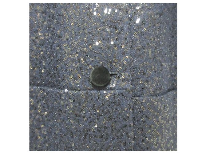 Autre Marque Abrigo sin cuello Spangle agnes b. Azul Azul marino - vista 4