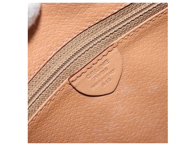 Céline Celine Vintage Macadam Canvas and Leather Marrone - vista 6