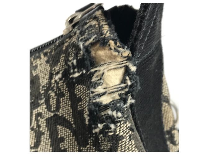 Borsa a tracolla Christian Dior Dior Trotter Logo Nero - vista 10