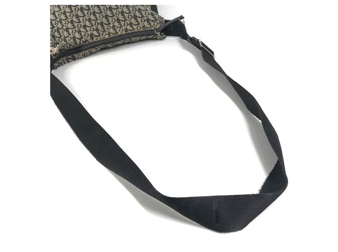 Borsa a tracolla Christian Dior Dior Trotter Logo Nero - vista 12
