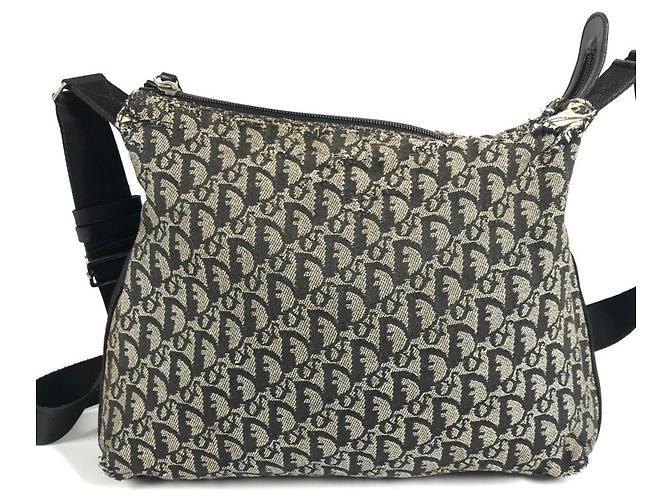 Borsa a tracolla Christian Dior Dior Trotter Logo Nero - vista 2