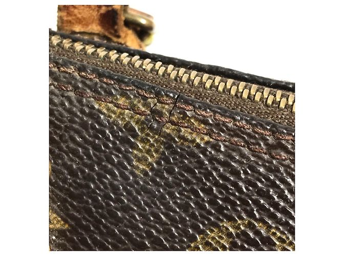 Borsa Louis Vuitton M41534 Monogram Mini Speedy Marrone - vista 11
