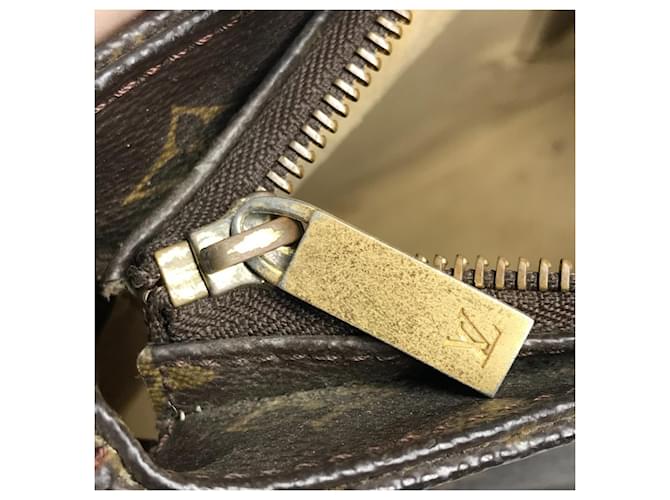 Borsa Louis Vuitton Monogram Looping GM Marrone - vista 15