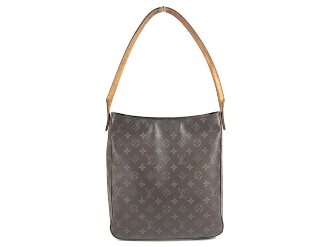 Borsa Louis Vuitton Monogram Looping GM Marrone - vista 2