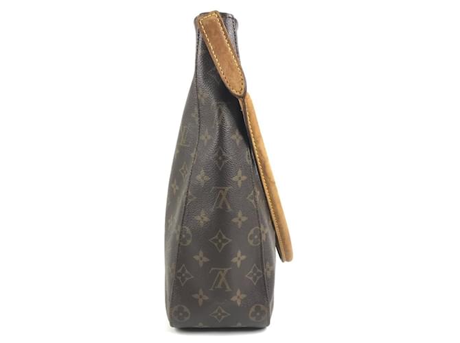Borsa Louis Vuitton Monogram Looping GM Marrone - vista 3