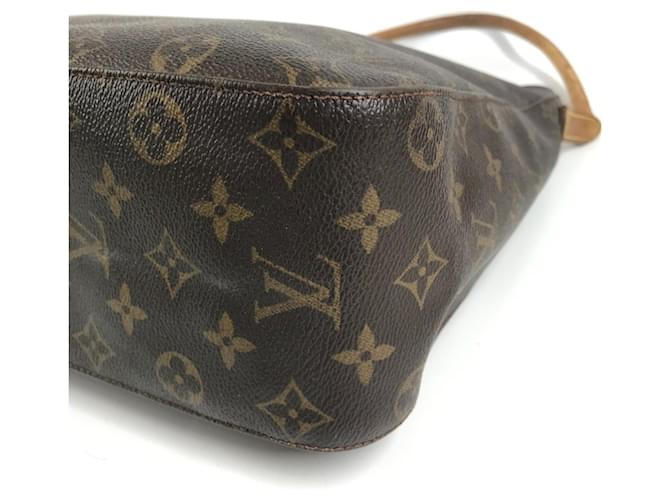 Borsa Louis Vuitton Monogram Looping GM Marrone - vista 7