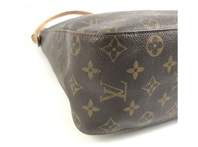 Borsa Louis Vuitton Monogram Looping GM Marrone - vista 8