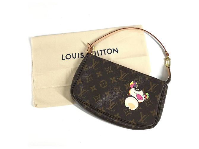 Louis Vuitton Monogram Panda Pochette Accessoires Marrone - vista 14