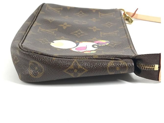 Louis Vuitton Monogram Panda Pochette Accessoires Marrone - vista 3