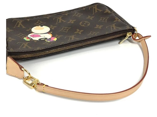 Louis Vuitton Monogram Panda Pochette Accessoires Marrone - vista 8