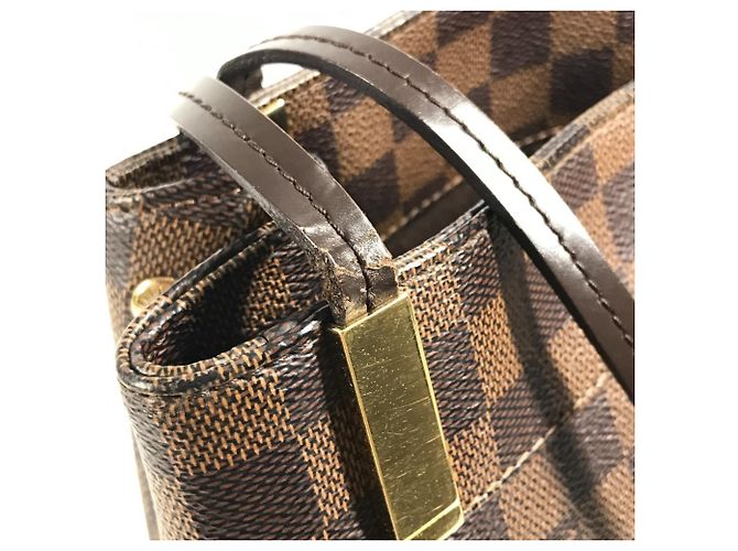 Borsa a tracolla Louis Vuitton Damier Maryleborn PM Marrone - vista 9
