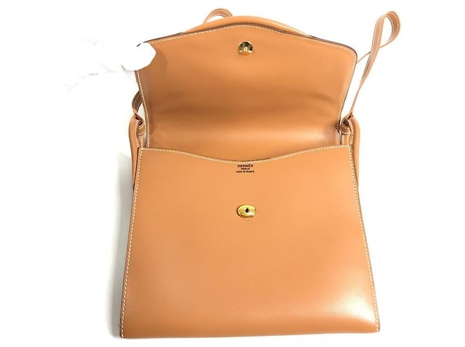 Hermès Hermes Vintage Chamonix Lederschultertasche Braun - Ansicht 10