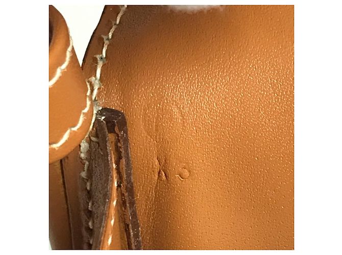 Hermès Hermes Vintage Chamonix Lederschultertasche Braun - Ansicht 12