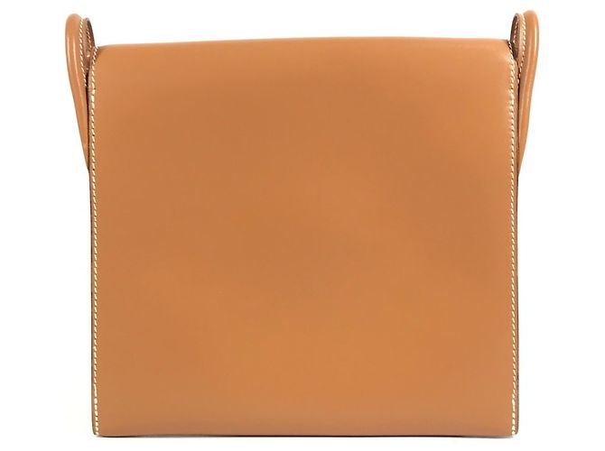 Hermès Hermes Vintage Chamonix Lederschultertasche Braun - Ansicht 2