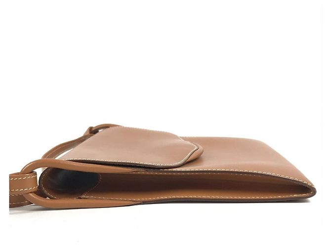 Hermès Hermes Vintage Chamonix Lederschultertasche Braun - Ansicht 3