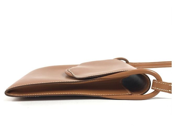 Hermès Hermes Vintage Chamonix Lederschultertasche Braun - Ansicht 4