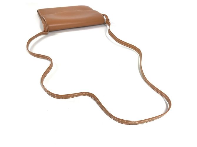 Hermès Hermes Vintage Chamonix Lederschultertasche Braun - Ansicht 8