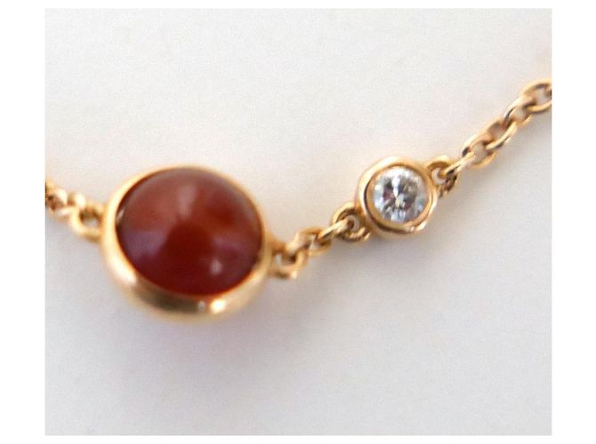 Piaget Possession Bracciale Oro Rosa 18k Cornalina e Diamante D'oro - vista 2
