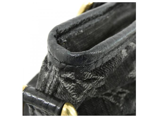 Borsa Louis Vuitton Monogram Denim Neo Cabby MM Nero - vista 3