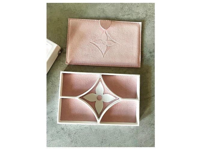 Louis Vuitton Monogram Schmuckkästchen mit Spiegel Pink Weiß - Ansicht 10