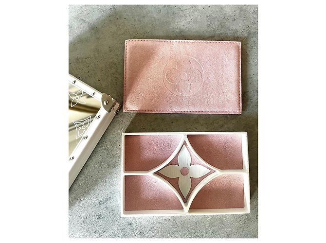 Louis Vuitton Monogram Schmuckkästchen mit Spiegel Pink Weiß - Ansicht 11