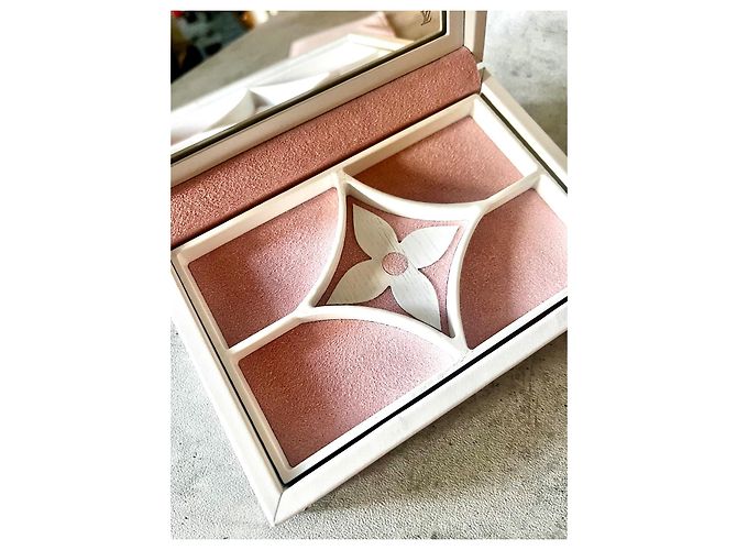 Louis Vuitton Monogram Schmuckkästchen mit Spiegel Pink Weiß - Ansicht 8