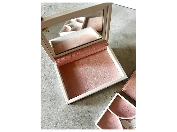 Louis Vuitton Monogram Schmuckkästchen mit Spiegel Pink Weiß - Ansicht 9