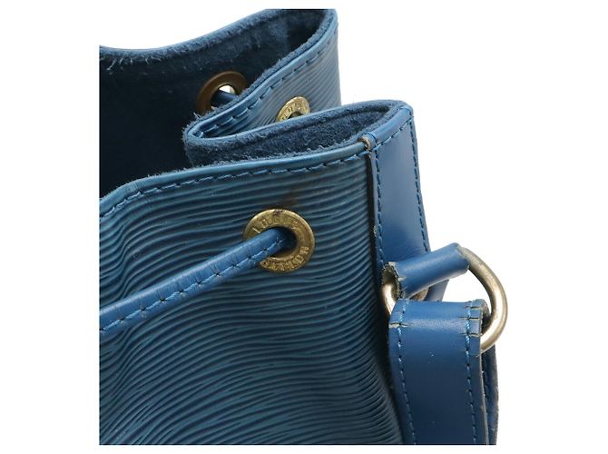 Borsa a Spalla Louis Vuitton Epi Noe Blu - vista 6