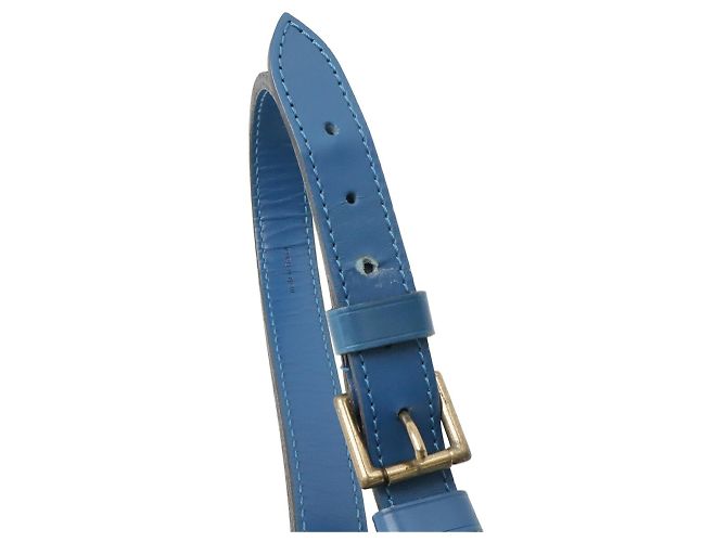 Borsa a Spalla Louis Vuitton Epi Noe Blu - vista 7