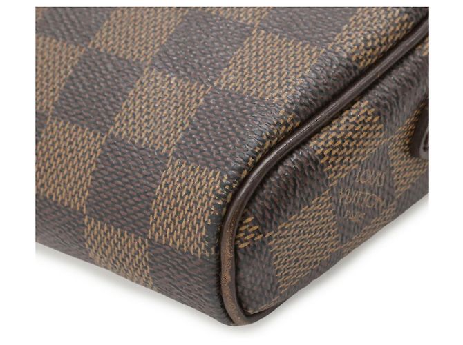 Borsa a tracolla Louis Vuitton Damier Pochette Ipanema Marrone - vista 4
