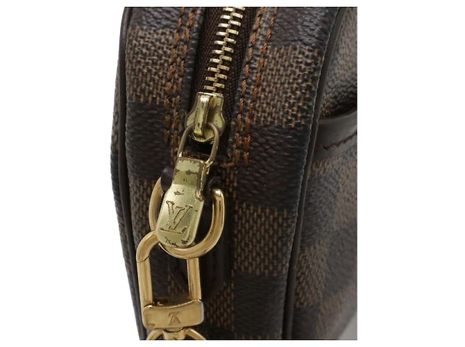 Borsa a tracolla Louis Vuitton Damier Pochette Ipanema Marrone - vista 5