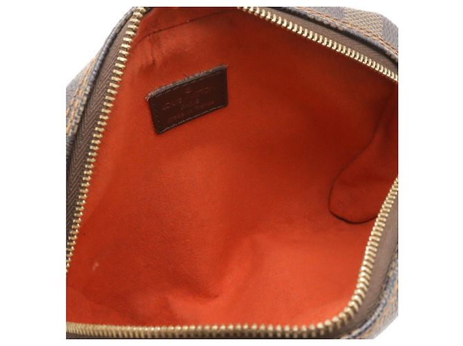 Borsa a tracolla Louis Vuitton Damier Pochette Ipanema Marrone - vista 7