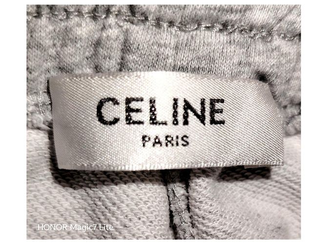 Céline Celine Paris Sweatpants mit Strass Grau - Ansicht 6