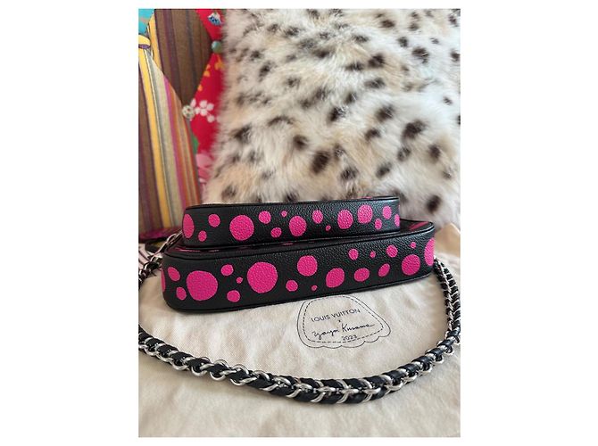 Multi Pochette Louis Vuitton x Yayoi Kusama Multi-Pochette Nero Rosa - vista 11